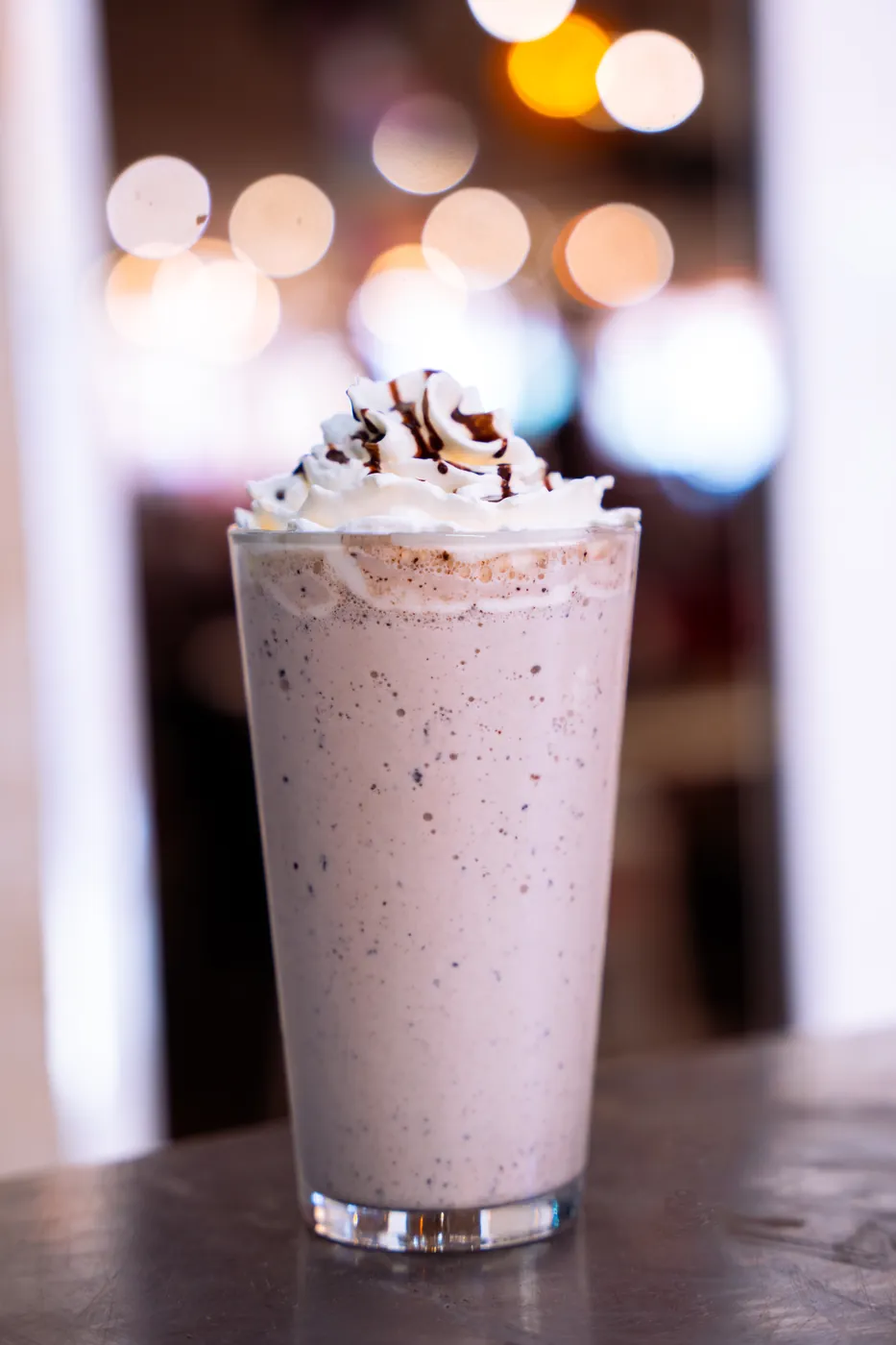 Milkshake with cream and chocolate