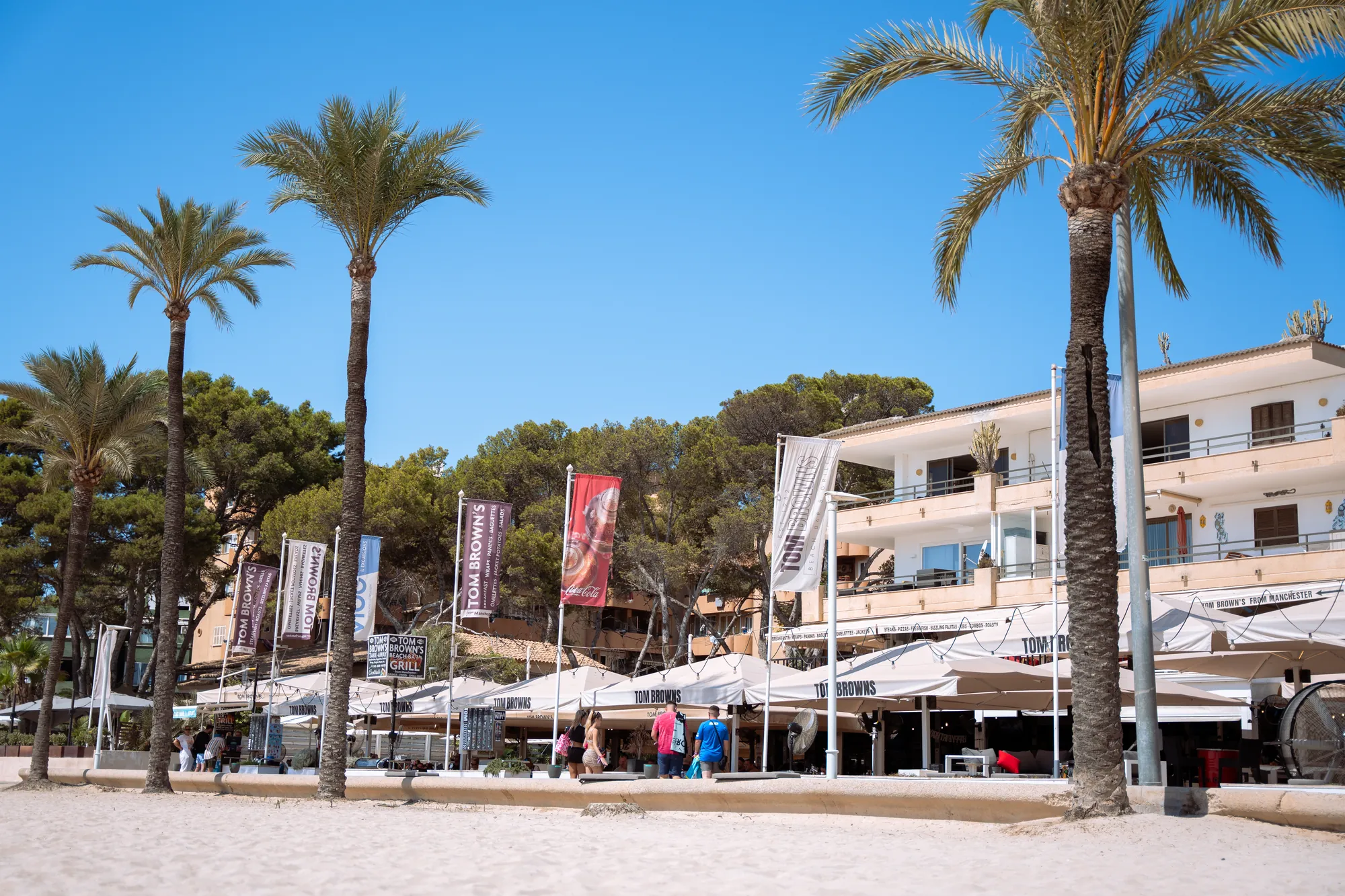 Tom Browns Beach Bar & Grill by Magaluf beach